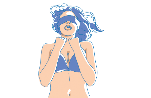 蒙眼的女孩